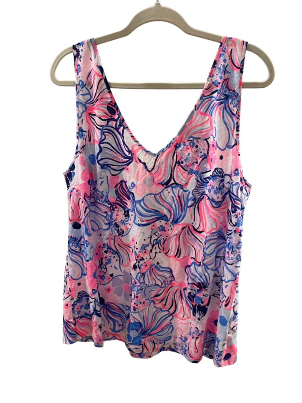 Lilly Pulitzer blue and pink tank XL